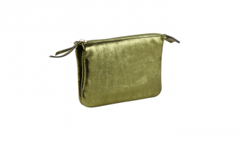 Cuirisé small multi pouch Moss * Clairfontaine