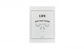 White Bankpaper A5 writing pad * Life