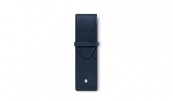 Sartorial pen pouch 2 pens blue 131744 * Montblanc leather