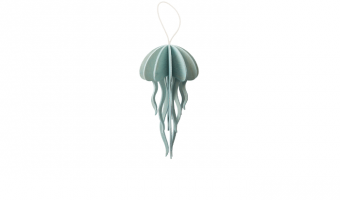 30. Jellyfish light blue * 3D puzzle card * LOVI 