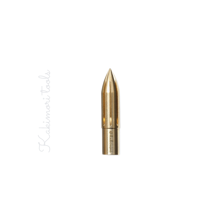 Brass nib, bullet * Kakimori tools