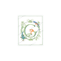 136. 'G' Gecko * Wishingwell * wenskaart