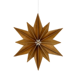 74. Decor Star Cinnamon Brown 24cm * 3D puzzel kaart * LOVI