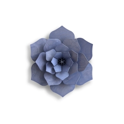 66. Decor Bloem Lavendel blauw Small * 3D puzzel kaart * LOVI