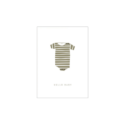 15. Hello Baby Green, wenskaart * Michoucas Design