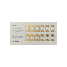 TC Brass Number Clips * Traveler's Company Japan