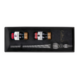 Inktset Met Glaspen, Perle Noire * J. Herbin