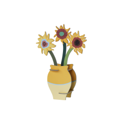 8. Van Gogh Flowers Pop Out Card * Studio ROOF