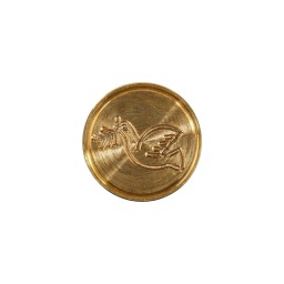 Messing Lakzegel 24mm Duif * J. Herbin