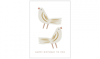 08. Birthday Birds, greeting card * Michoucas Design