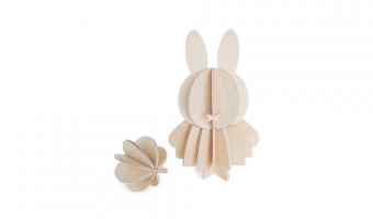 56. Miffy & ball * 3D puzzle card * LOVI