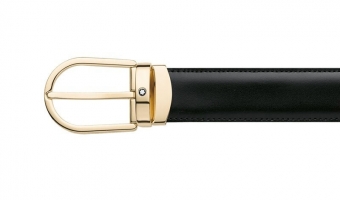 Montblanc broeksriem 30mm, zwart/bruin * 111714 * Montblanc 