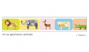 P182 * Geometric Animals * MT masking tape