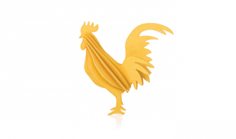 5. Rooster * 3D puzzle card * LOVI