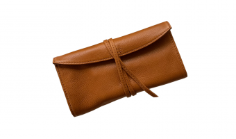 Pilot leather pen roll cognac, 5 pens * Pilot