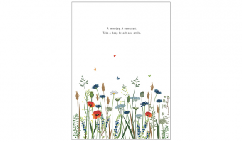 063. A new day. A new start. Take a deep breath and smile* Studio Mira greeting cards