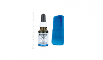 Zeichentusche Cyanblau, pigment ink * Rohrer & Klingner 