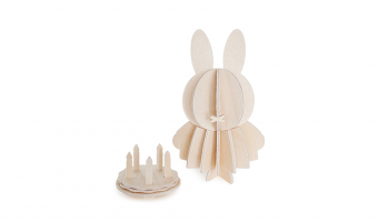 54. Miffy & Cake * 3D puzzle card * LOVI