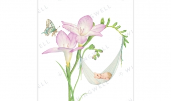 FL09. Freesia * Wishingwell gift card