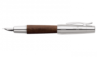 E-motion darkbrown pearwood fountain pen * Faber-Castell