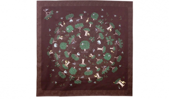 05. Mottainai Organic, Forest Brown 100cm * Musubi Furoshiki