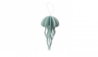 31. Jellyfish blue * 3D puzzle card * LOVI