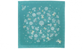 06. Mottainai Organic, Forest Green 100cm * Musubi Furoshiki