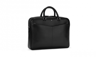 Sartorial documententas medium zwart * 128538 * Montblanc leder