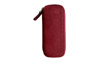 2 Pen Kaweco Crazy Horse Carmine Pen Case * Galen Leather