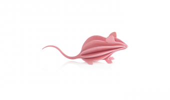 15. Mouse pink * 3D puzzle card * LOVI 