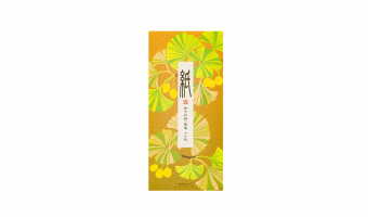 12.3 Autumn Ginkgo Japanese message letter pad * Midori
