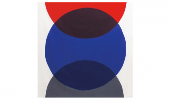 08. Organic, Circle blue 100cm * Musubi Furoshiki