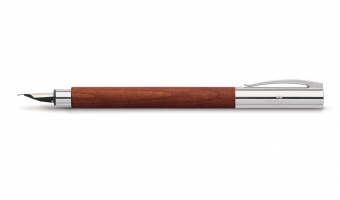 Ambition Pearwood darkbrown fountain pen * Faber-Castell