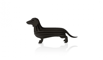 20. Dachshund Zwart * 3D puzzel kaart * LOVI