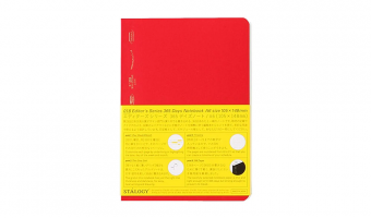 Editor's Series 365 Days Notitieboek A6 Grid Rood * Stalogy