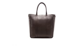 14.01 Shopper vertical brown leather * 20S Design