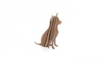 19. Chihuahua bruin * 3D puzzel kaart * LOVI