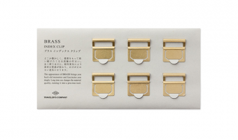 TC Brass Index Clips * Traveler's Company Japan