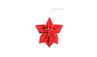 67. Star Bright Red 5cm * 3D puzzle card * Lovi