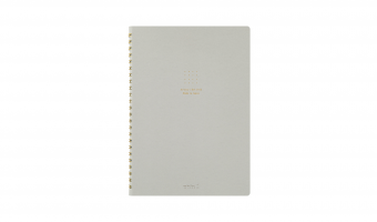 Grey, Midori Ring Notebook Color Dot * Midori