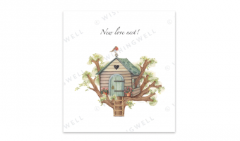 16. New love nest * Wishingwell * wenskaart