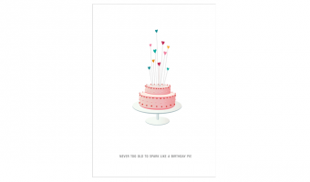 041. Never too old to sparkle like a birthday pie * Studio Mira gift card