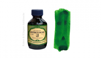 Antiktusche Emeraldgrün, pigment ink * Rohrer & Klingner 