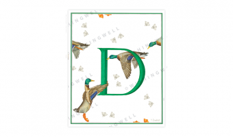133. 'D' Duck * Wishingwell * card