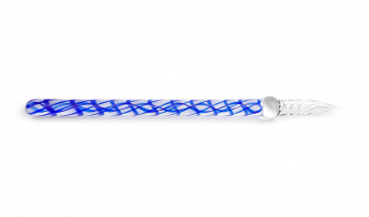 Glass pen straight Blue * J. Herbin