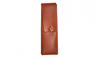 The Charcoal Leather Pencil Case Brown * Galen Leather
