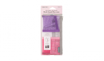 Mesh Book Band Case, Roze * Midori