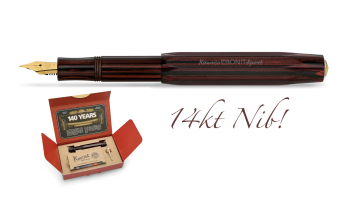 NEW Kaweco Ebonite Sport 14k nib, 140th anniversary set * Kaweco