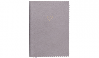 NEW 11. Journal, Taupe, hart * Artebene
