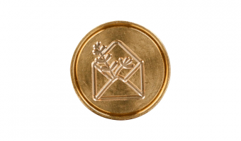 Brass Wax Seal Stamp 24mm Envelope * J. Herbin